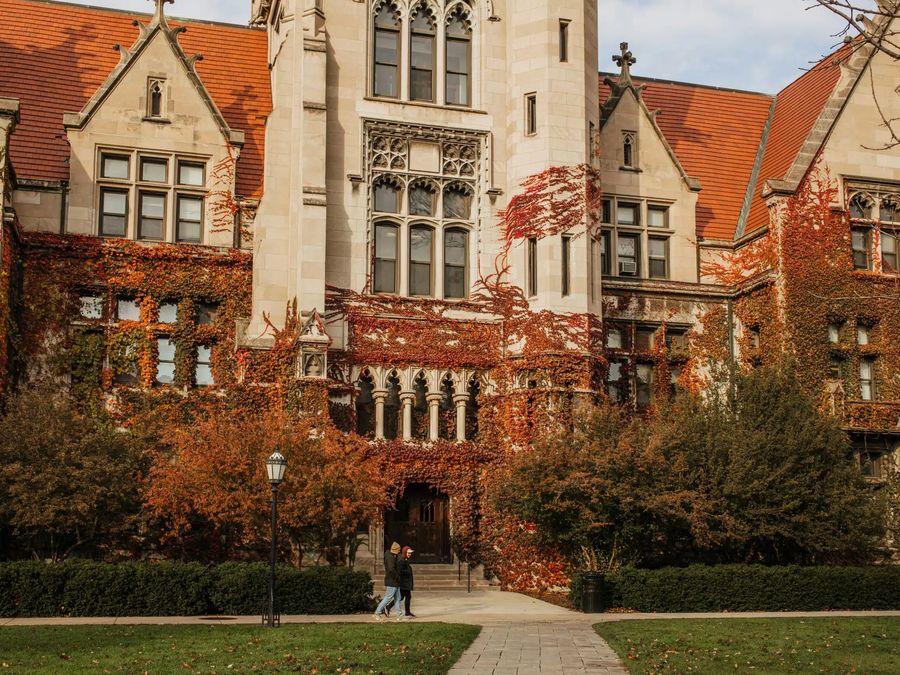 University of Chicago campus in autumn